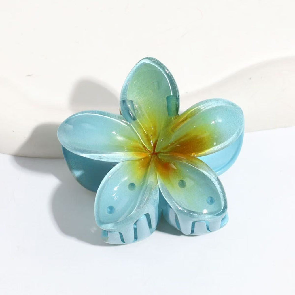Flower Hair Claw Clips,Nonslip, Hawaiian,Cute Large Hair Clips