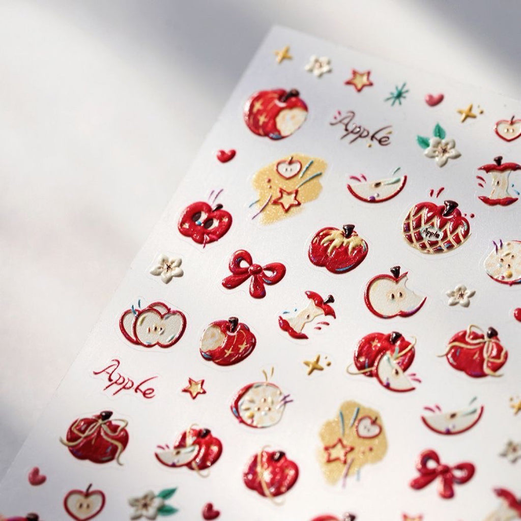 Nail Stickers for Women and Little Girls, 5 sheets, Adhesive DIY Nail Art Decoration Set